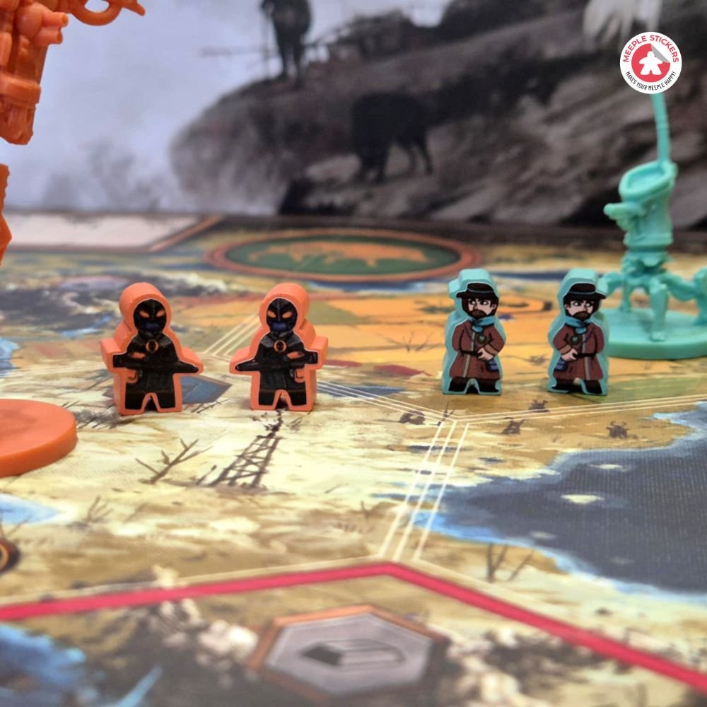 Meeple Sticker Scythe From Afar Fenris Sticker Set Erweiterung