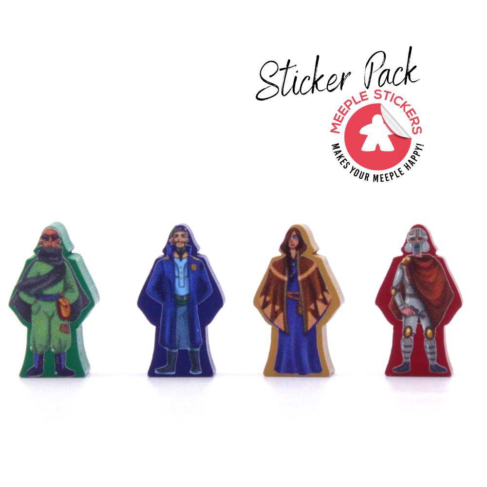 Meeple Sticker Dune Imperium Uprising Sticker Set Wüste