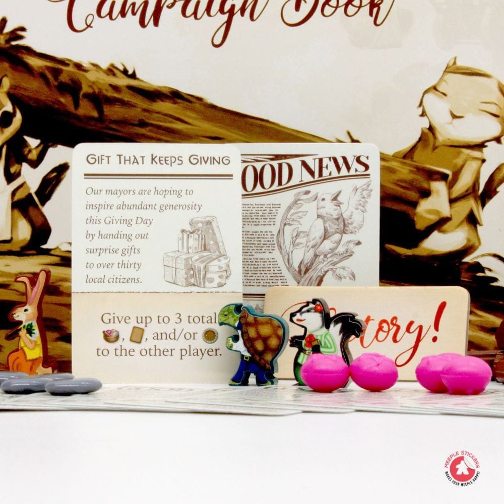 Meeple Sticker Everdell Duo Sticker Set Aufkleber Waldtiere