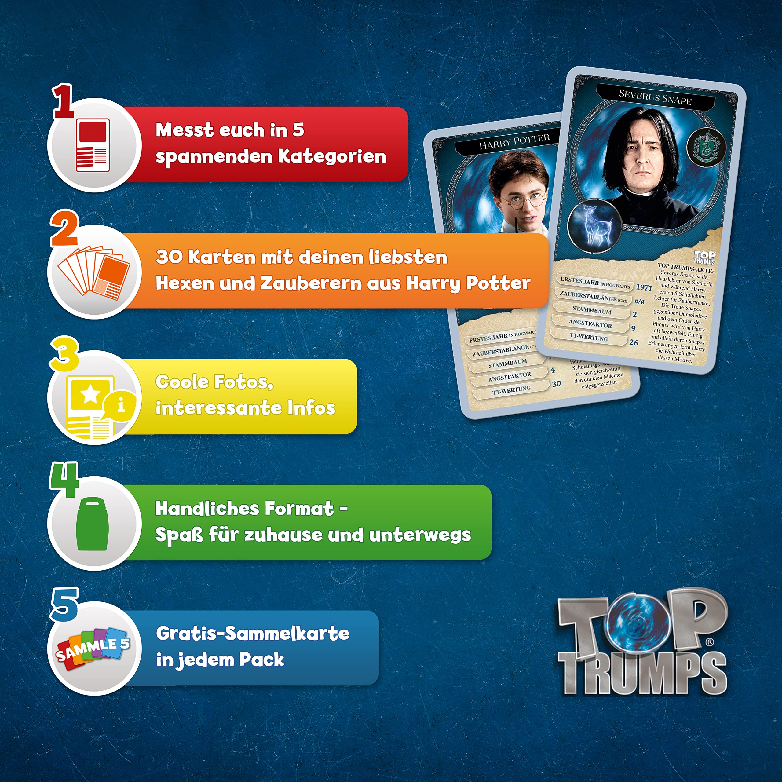 Winning Moves Top Trumps Harry Potter Hexen Zauberer Kartenspiel