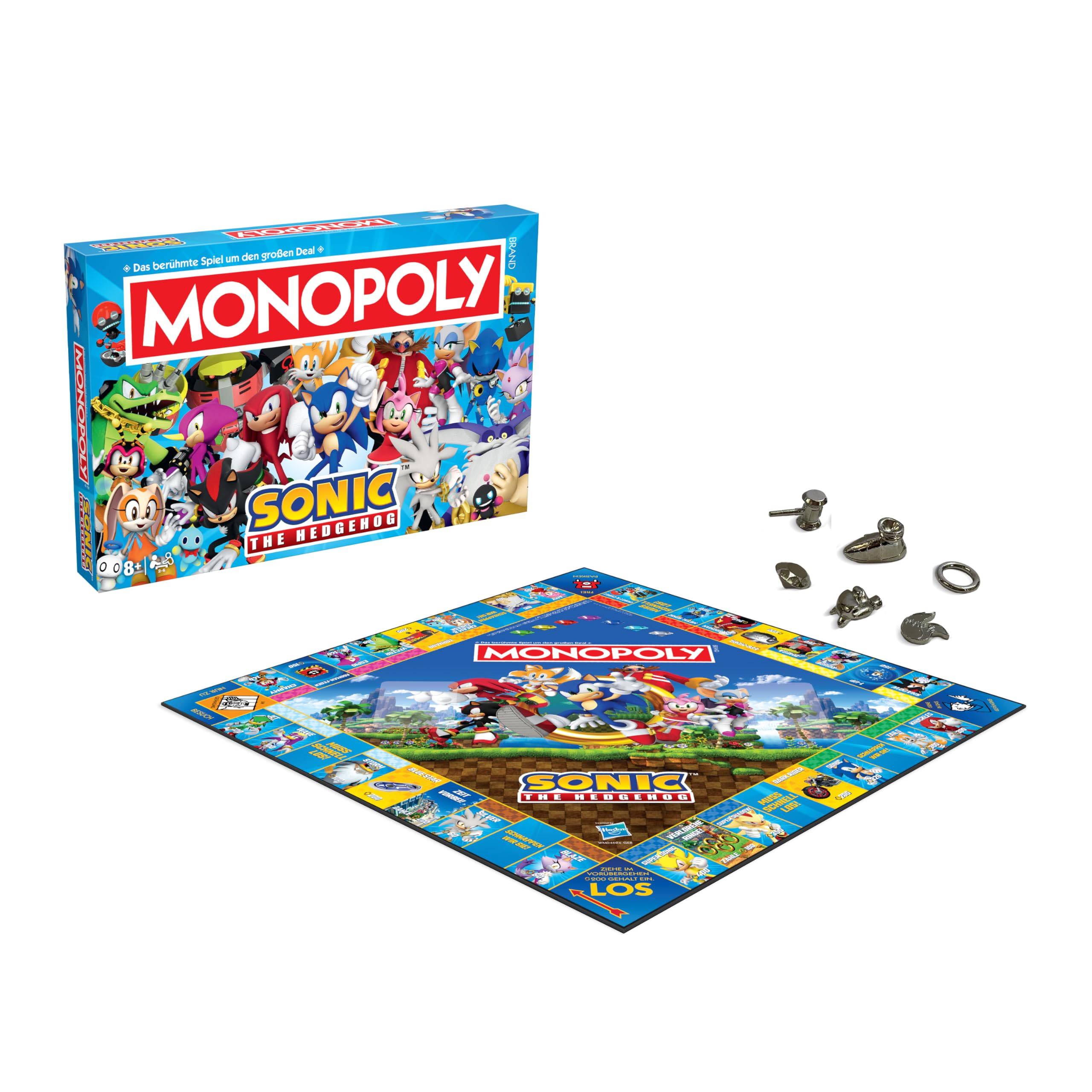 Winning Moves Monopoly Sonic Edition Brettspiel Deutsch ab 8 Jahren