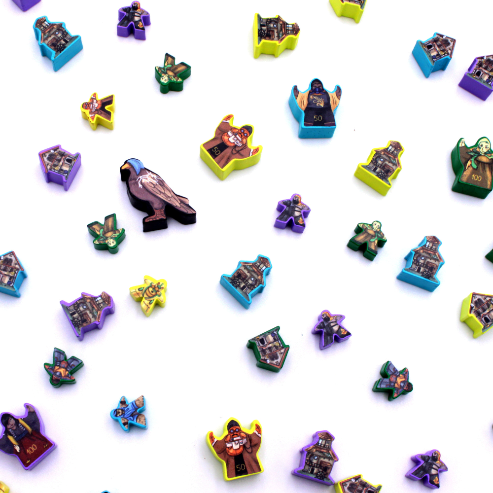 Meeple Sticker Revive Basis + Abyss Sticker Set beidseitig