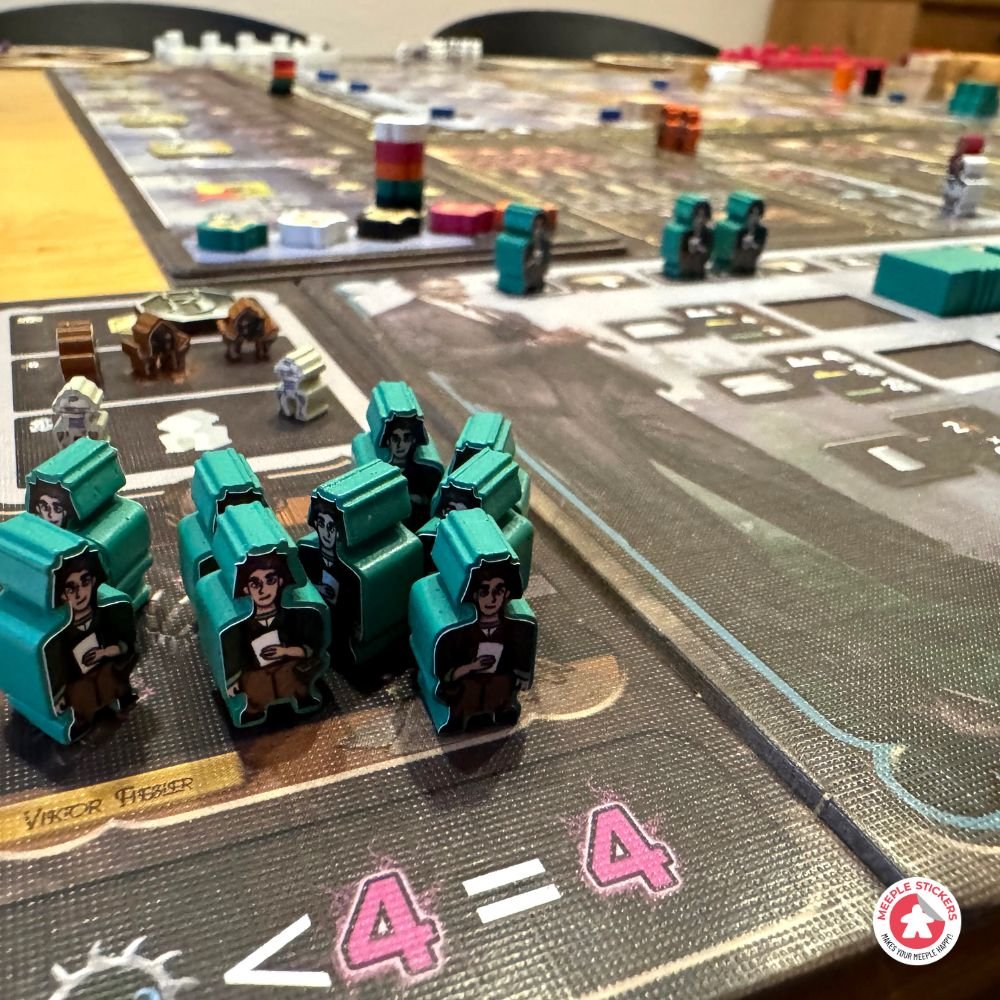 Meeple Sticker Barrage Aufkleber Set Basis + Erweiterung