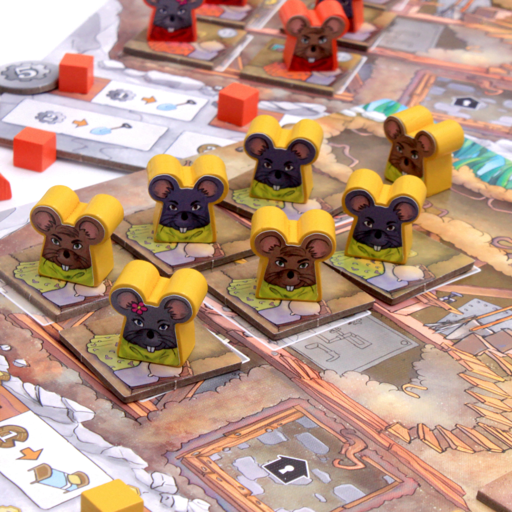 Meeple Sticker Rats of Wistar Sticker Set Ratten beidseitig