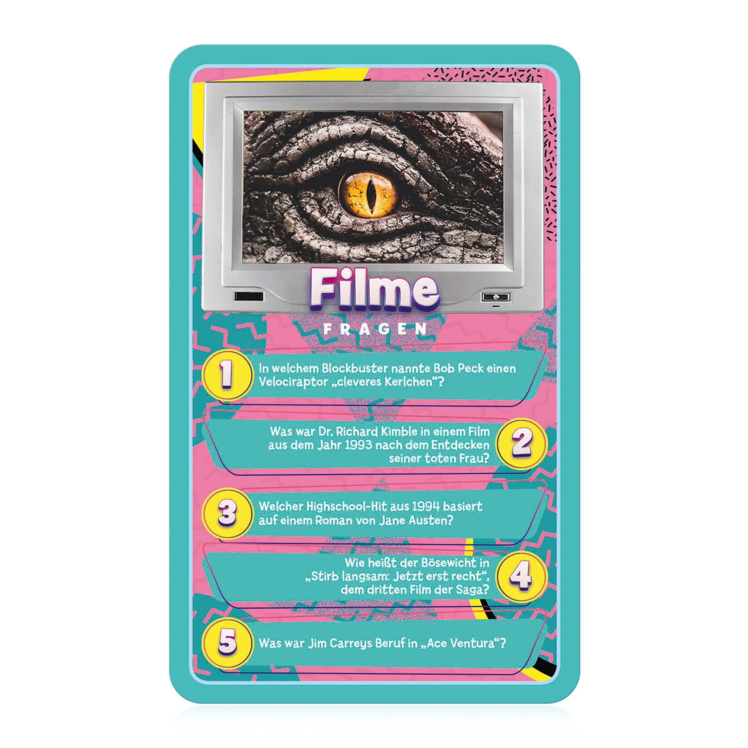 Winning Moves Top Trumps Quiz 90er Kartenspiel 100 Karten