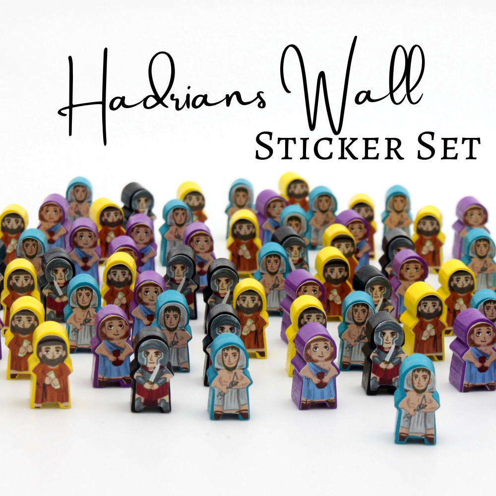 Meeple Sticker Hadrian's Wall Sticker Set Meeple Aufkleber