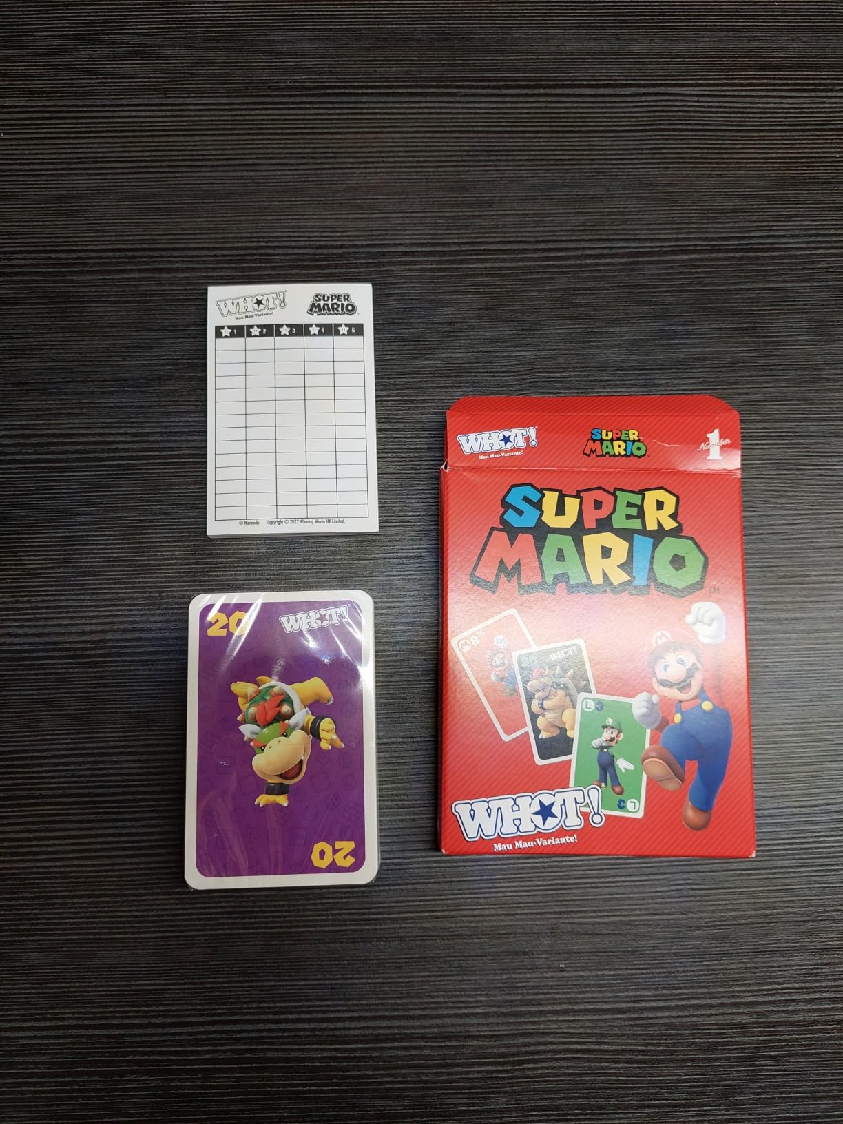 Winning Moves WHOT! Super Mario Kartenspiel ab 5 Jahren Reise