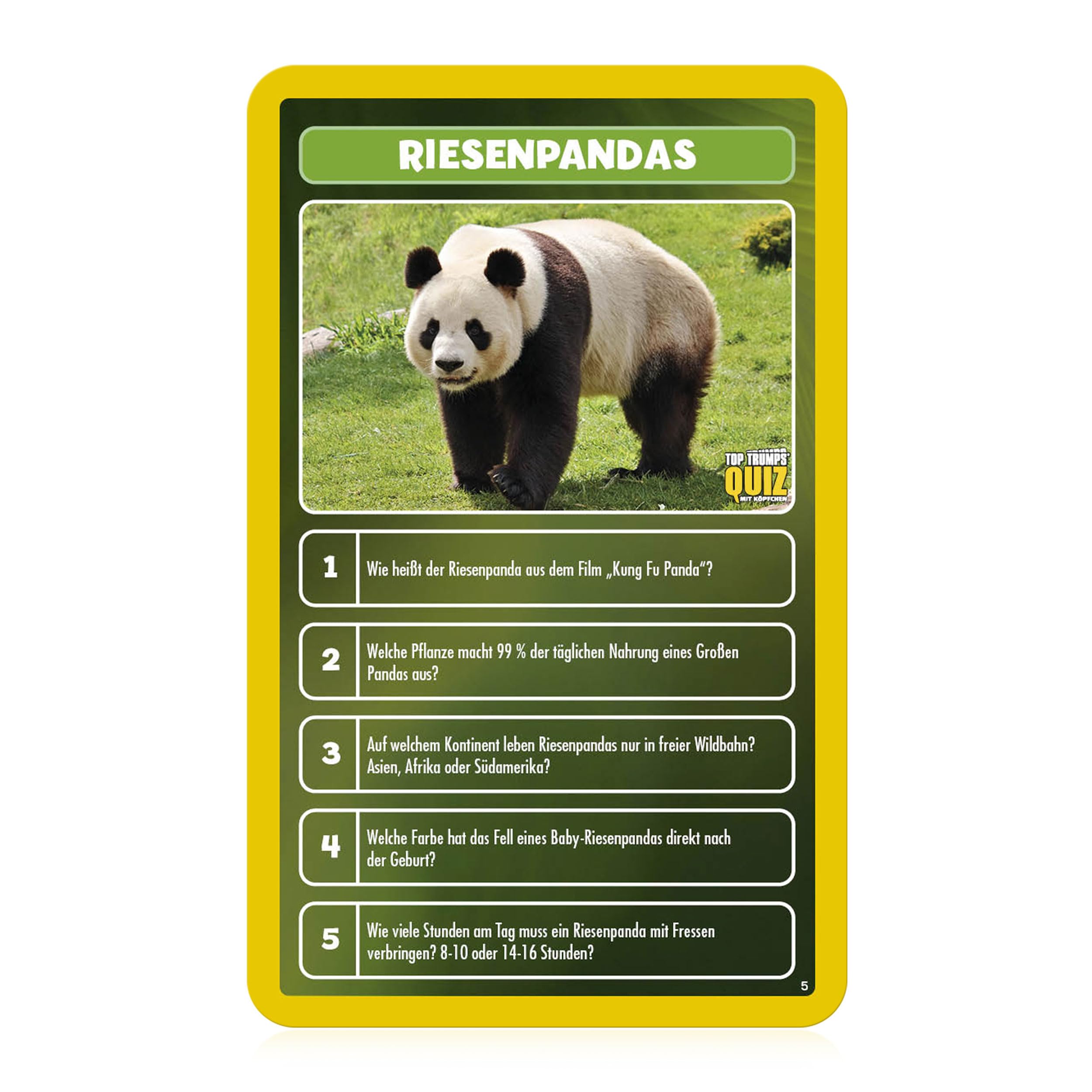 Winning Moves Top Trumps Quiz Welt der Tiere Kartenspiel ab 7