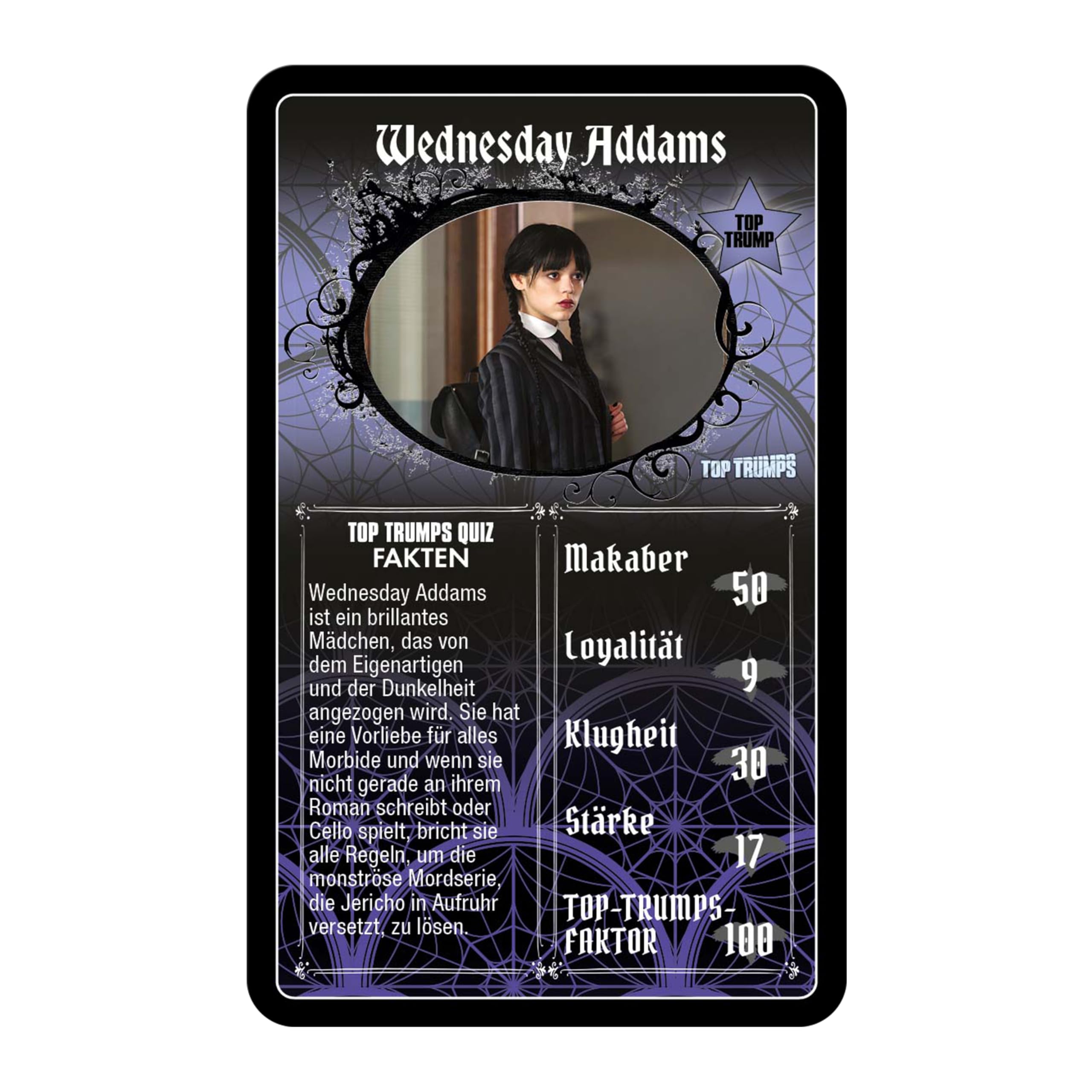 Winning Moves TOP TRUMPS Wednesday Kartenspiel Deutsch ab 8 Jahren
