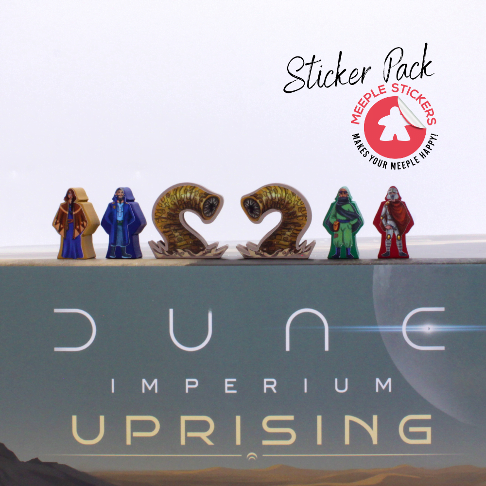 Meeple Sticker Dune Imperium Uprising Sticker Set Wüste
