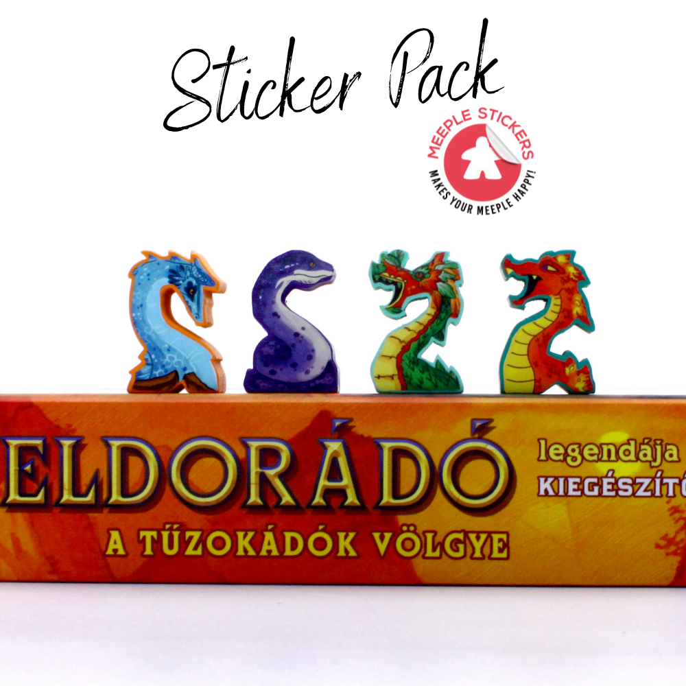 Meeple Sticker Stickers El Dorado Dragons Sticker Set