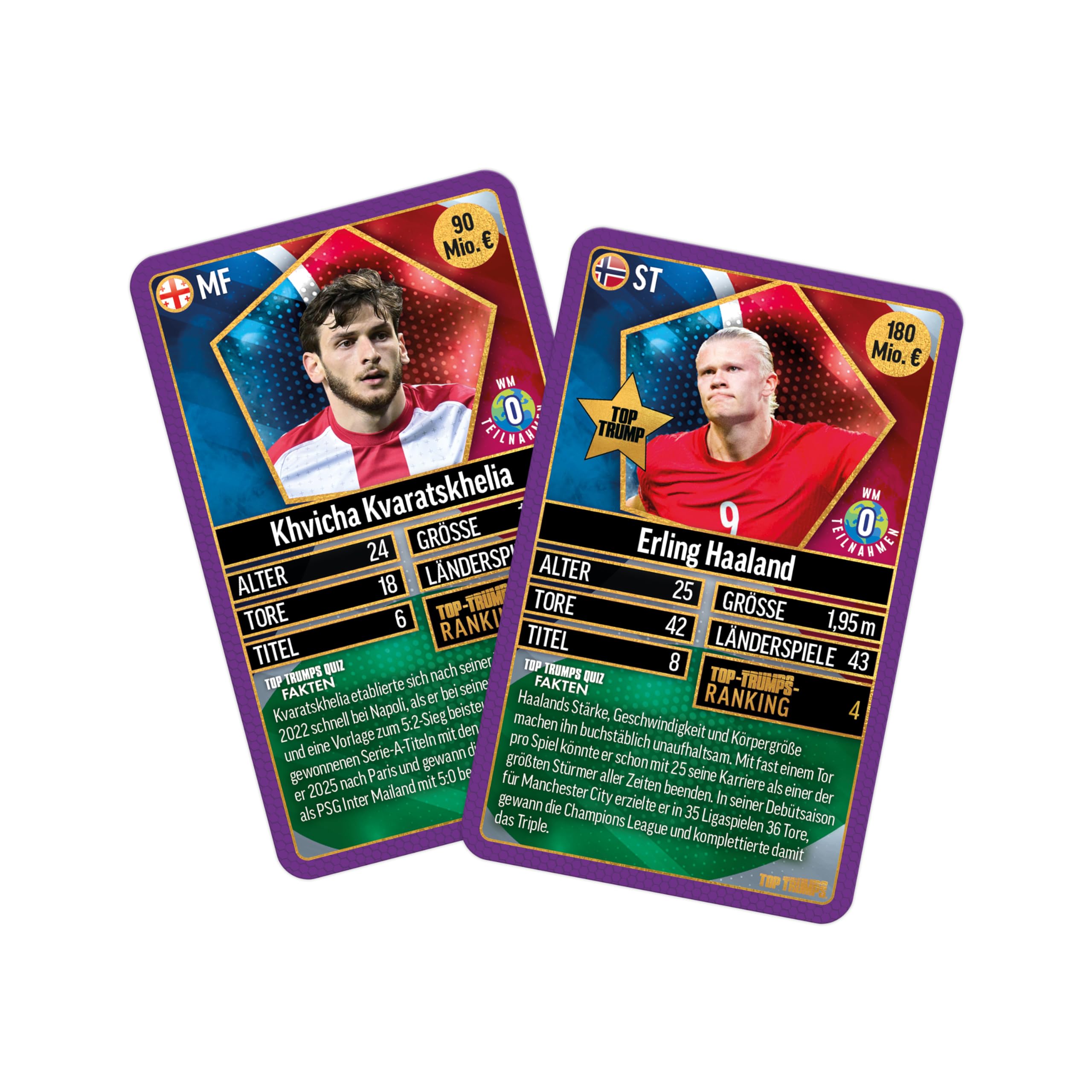Winning Moves Top Trumps Weltfussballstars Pack 4 Kartenspiel ab 6