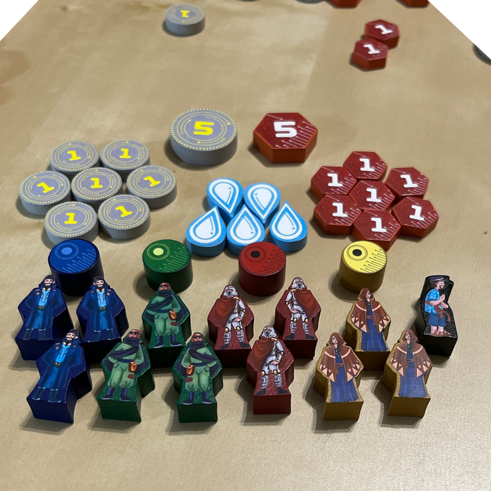 Meeple Sticker Stickers Dune Imperium Sticker-Set doppelseitig
