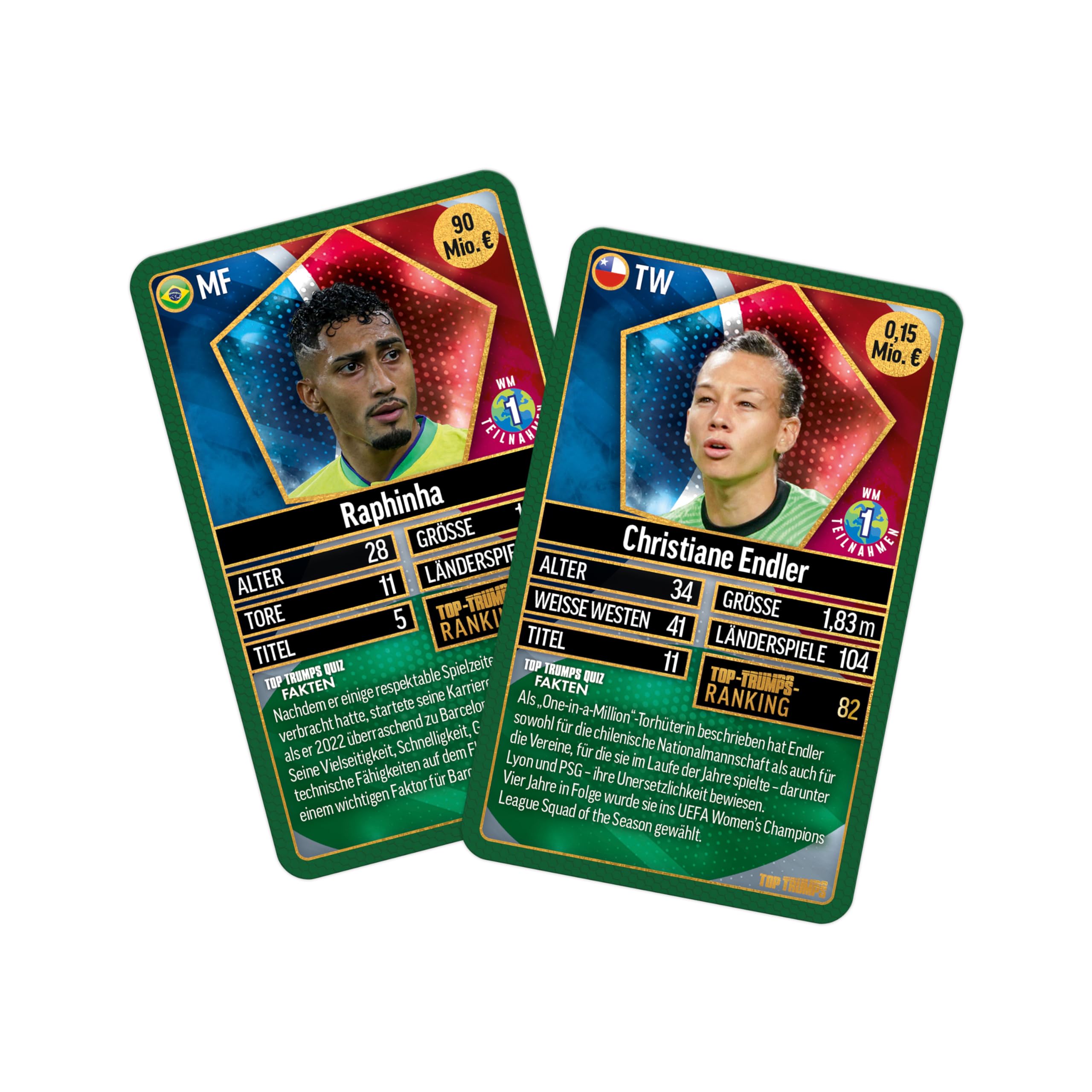 Winning Moves Top Trumps Weltfussballstars Top 200 Pack 3 Kartenspiel
