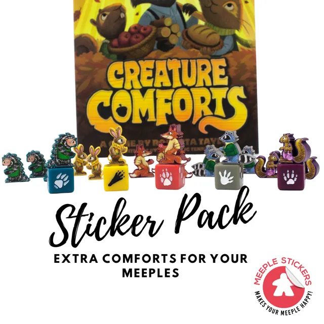 Meeple Sticker Creature Comforts Sticker Set Waldtiere
