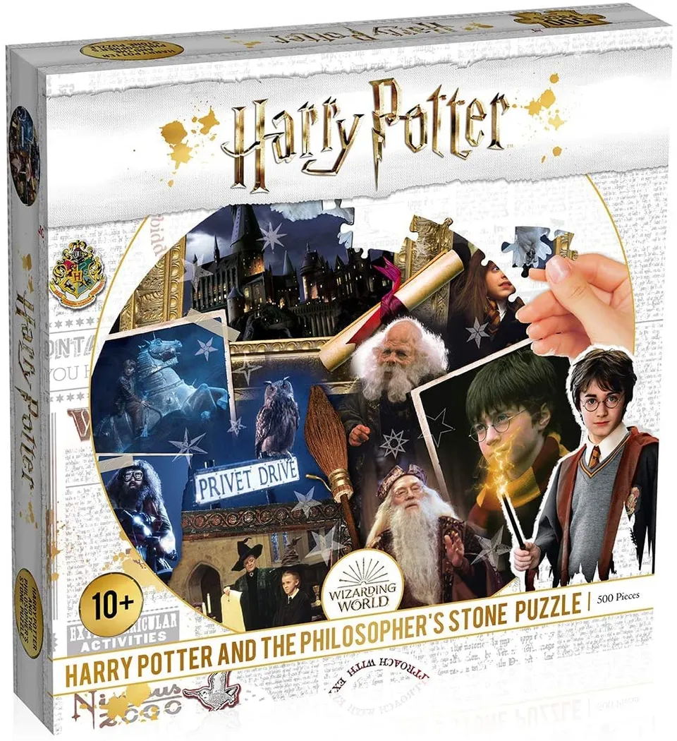Winning Moves Harry Potter Stein der Weisen Puzzle 500 Teile rund