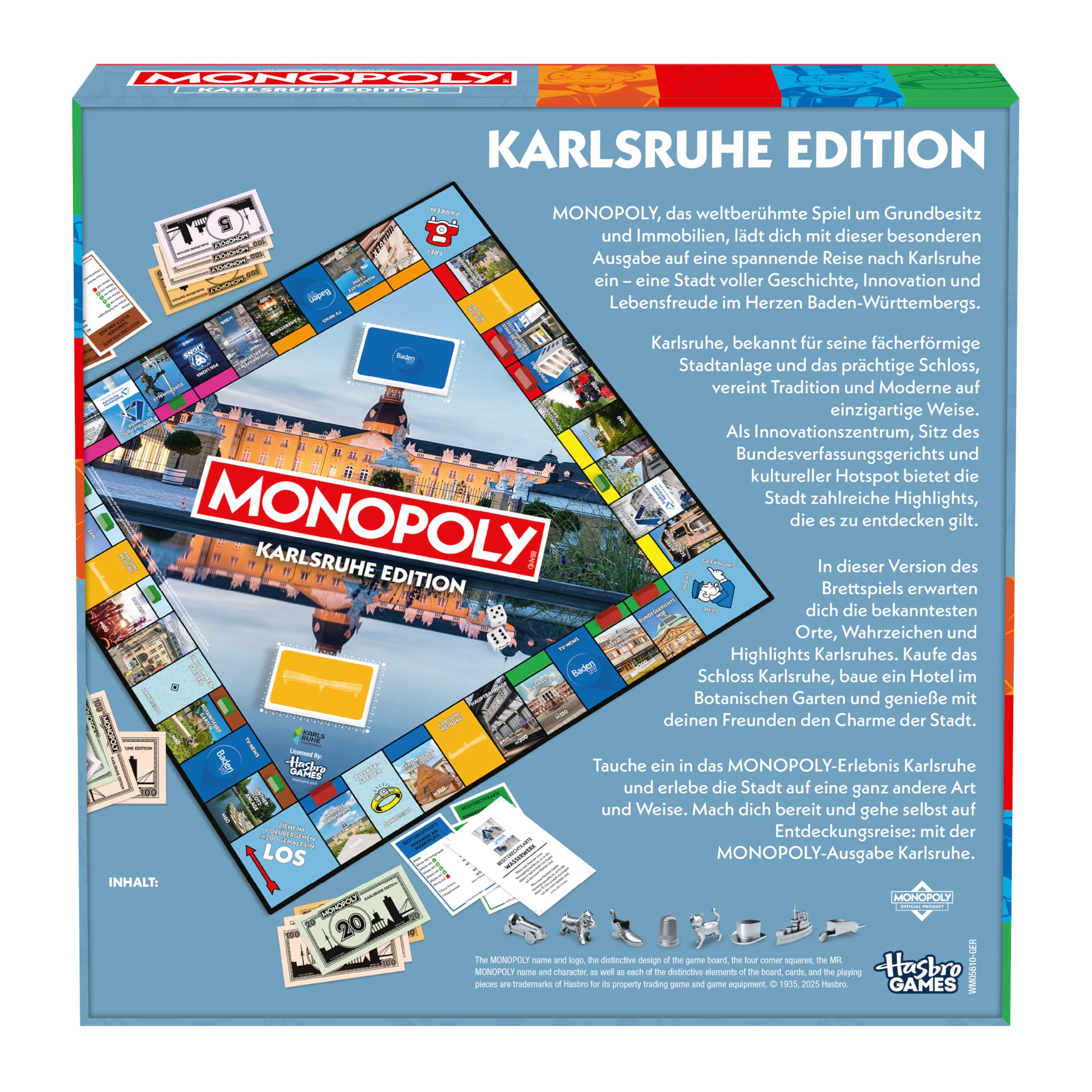 Winning Moves Monopoly Karlsruhe Edition Brettspiel 2-6 Spieler
