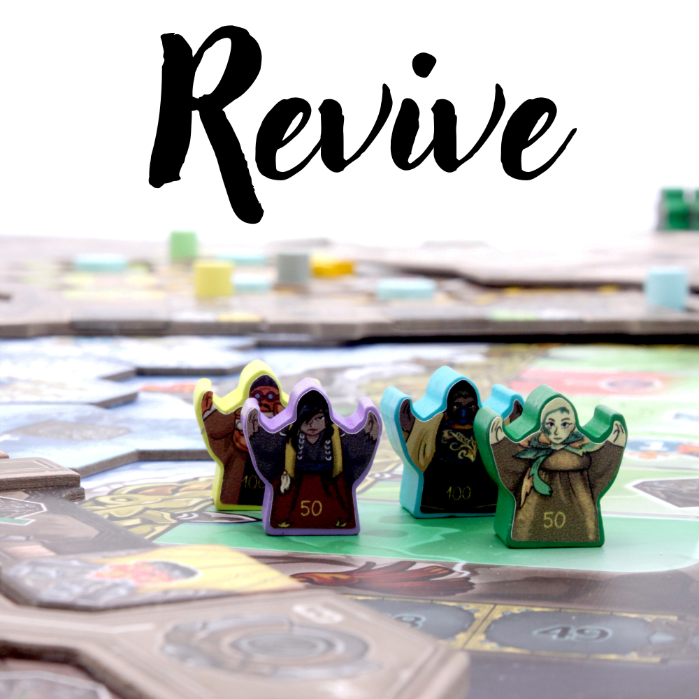 Meeple Sticker Revive Basis + Abyss Sticker Set beidseitig