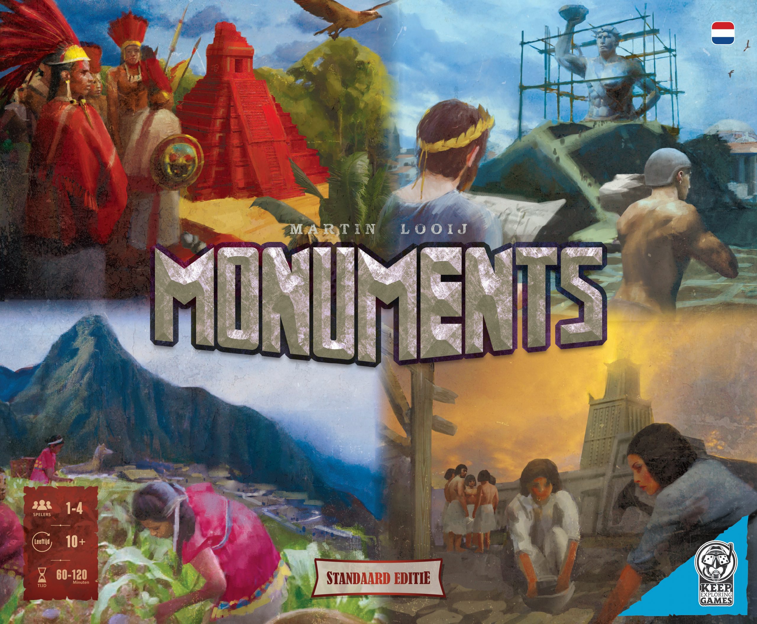 Keep Exploring Games Monuments Niederländisch Standard Brettspiel