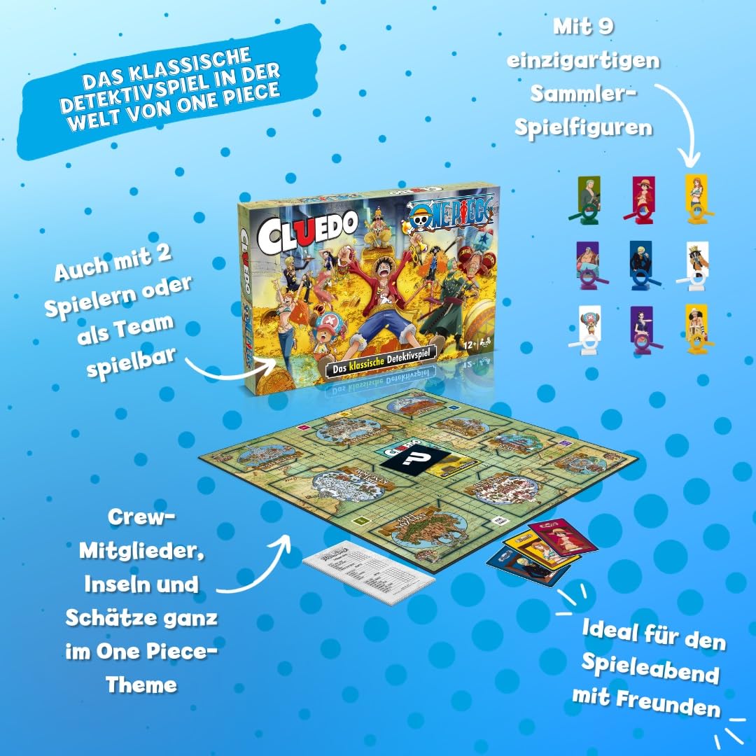 Winning Moves Cluedo One Piece Edition Detektiv Brettspiel Deutsch
