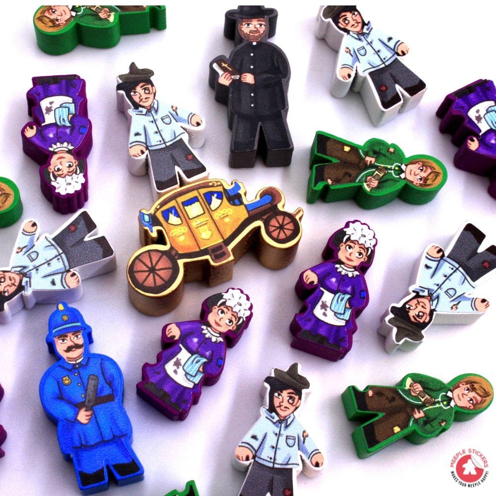 Meeple Sticker Obsession Characters Sticker Set Erweiterung beidseitig