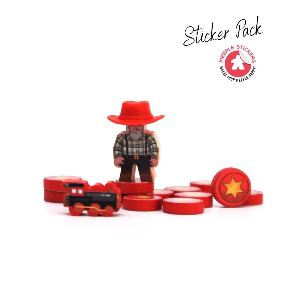 Meeple Sticker Great Western Trail Argentina Sticker Set