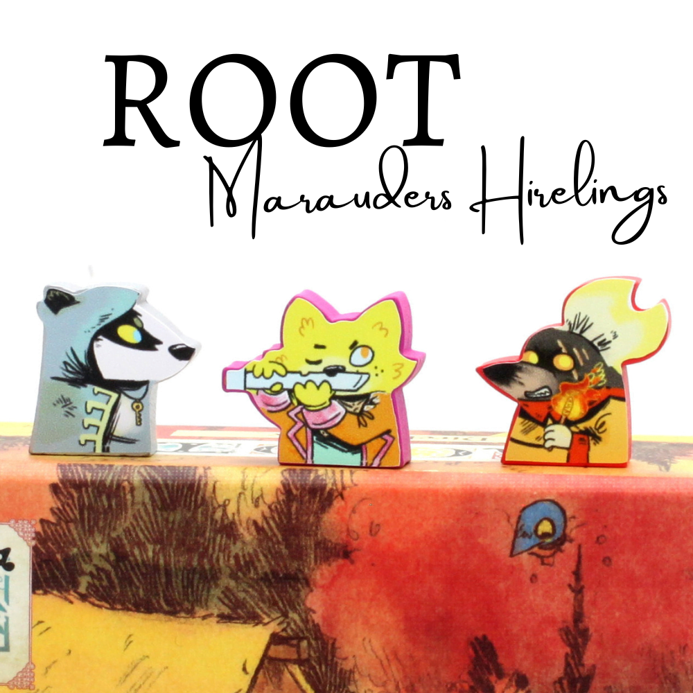 Meeple Sticker Root Marauder Hirelings Sticker Set Aufkleber