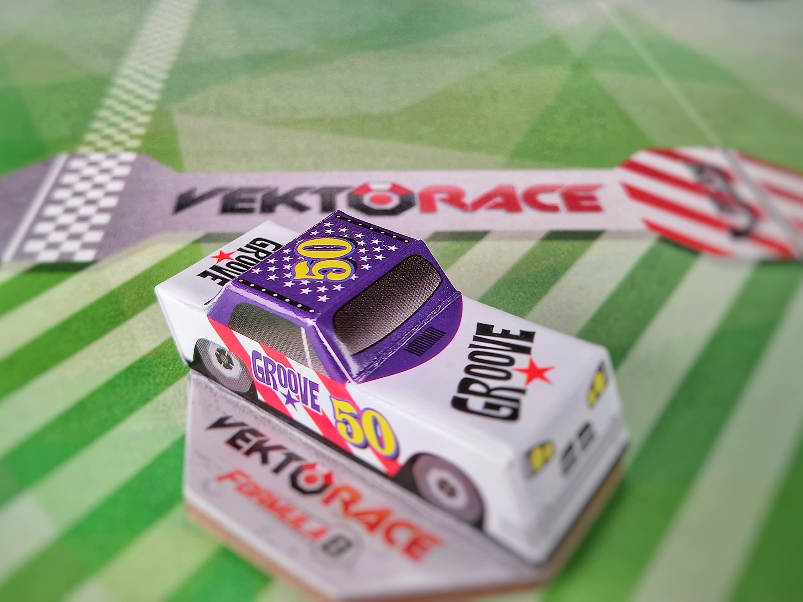 KaleidosGames VektoRace Autorennspiel Brettspiel Rennwagen