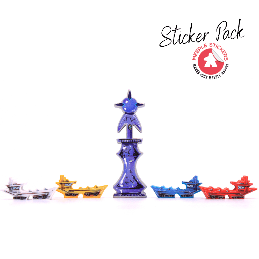 Meeple Sticker Arcs Sticker Set Agenten doppelseitig