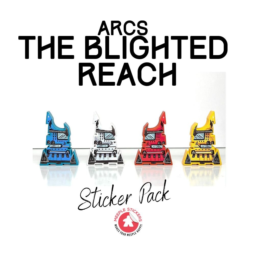 Meeple Sticker Arcs Blighted Reach Sticker Set Erweiterung