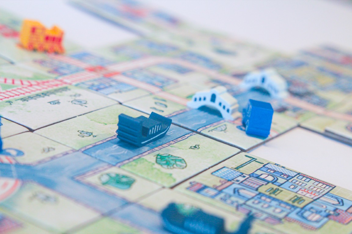 Horrible Railroad Tiles Canals Erweiterung Brettspiel