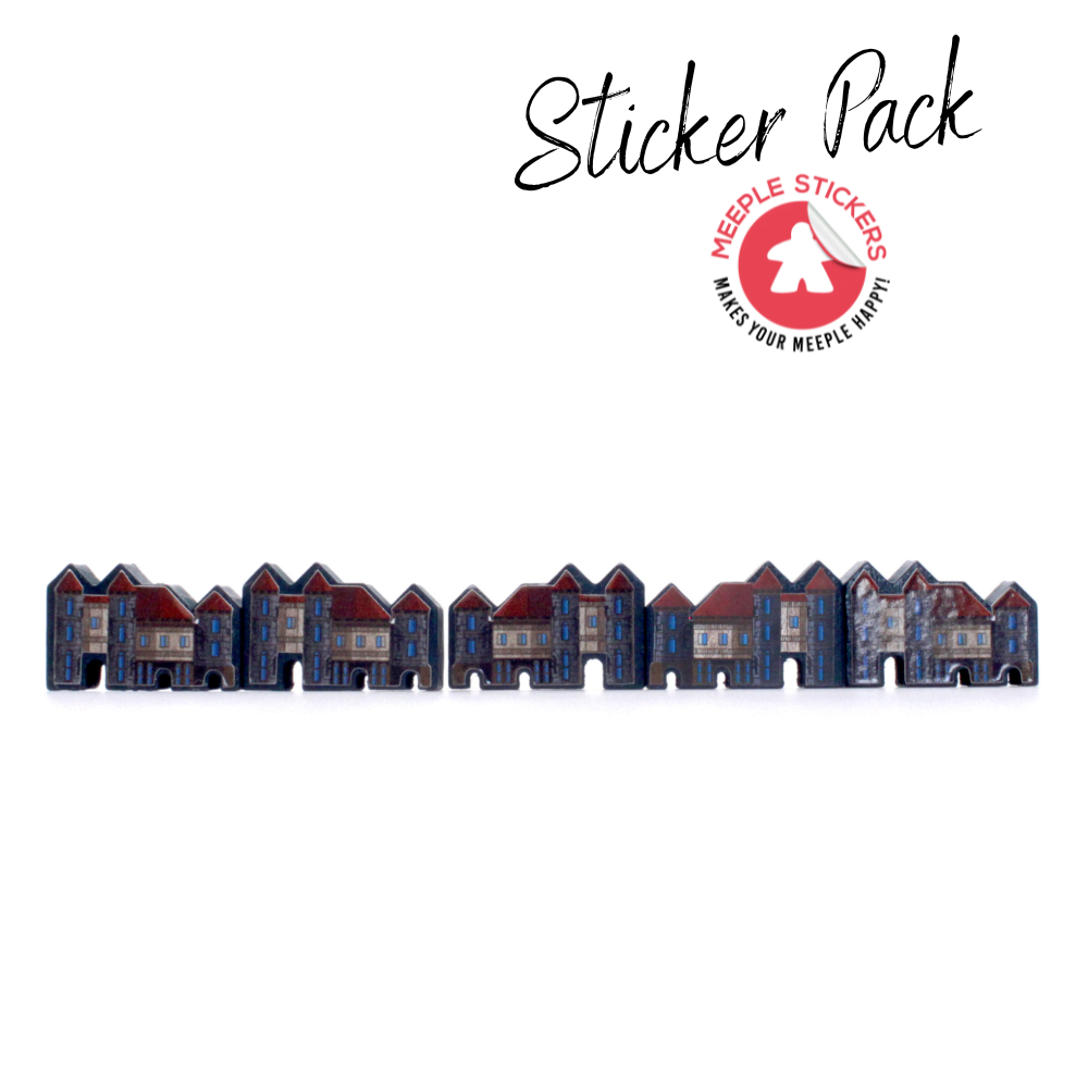 Meeple Sticker Tiny Towns Sticker Set Meeple doppelseitig