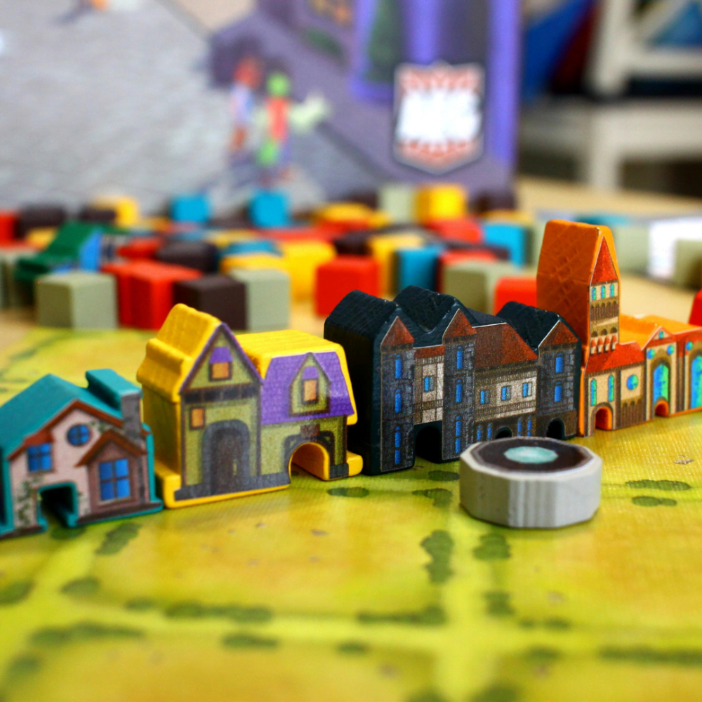 Meeple Sticker Tiny Towns Sticker Set Meeple doppelseitig