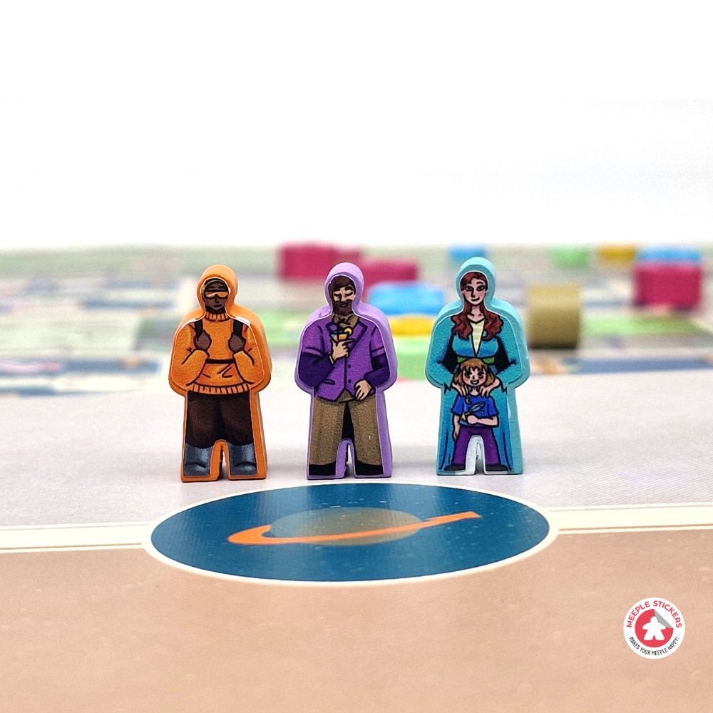 Meeple Stickers Galactic Cruise Sticker Set Aufkleber doppelseitig