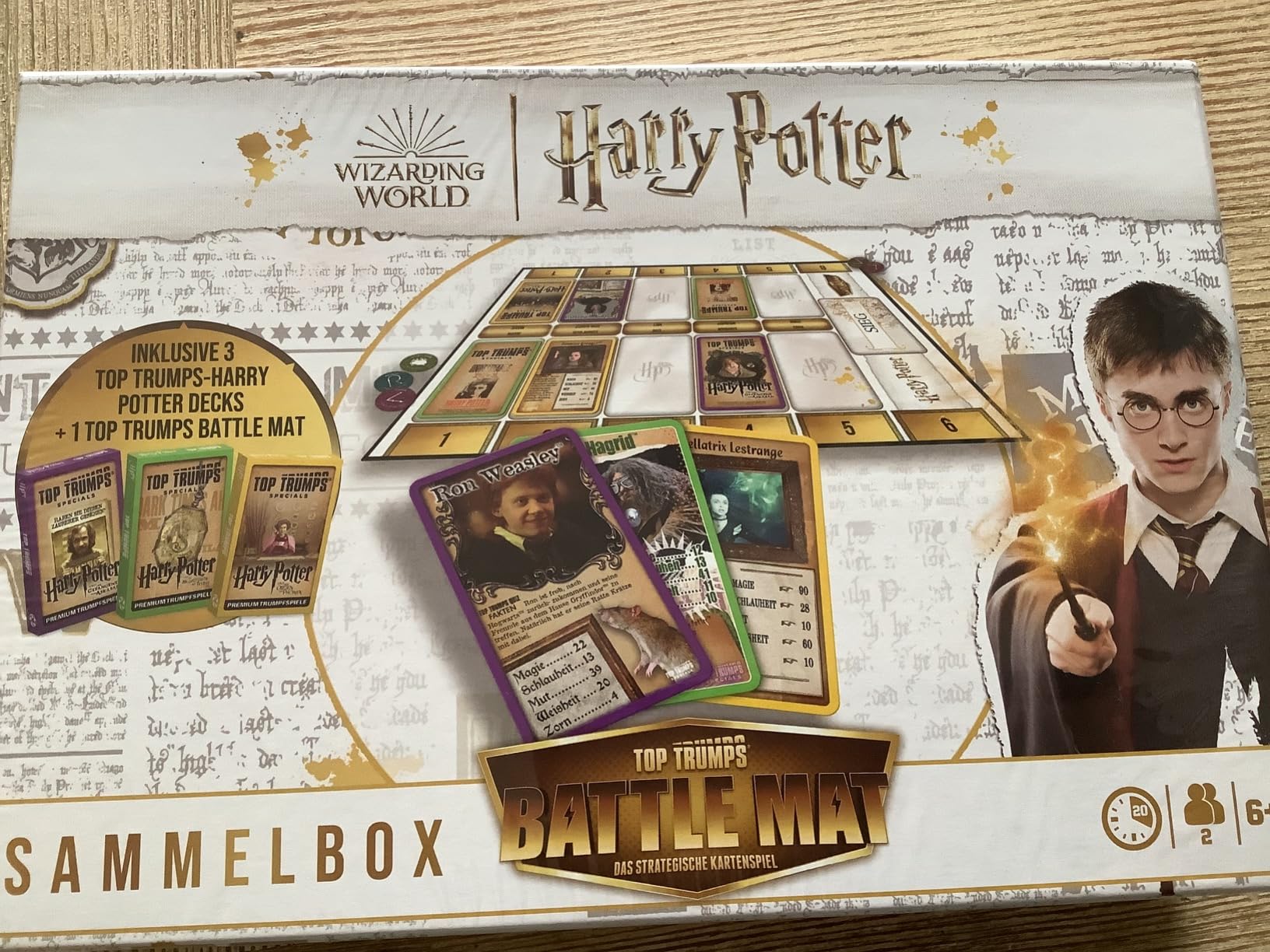 Winning Moves TOP TRUMPS Battle Mat Harry Potter Brettspiel ab 6 Jahren