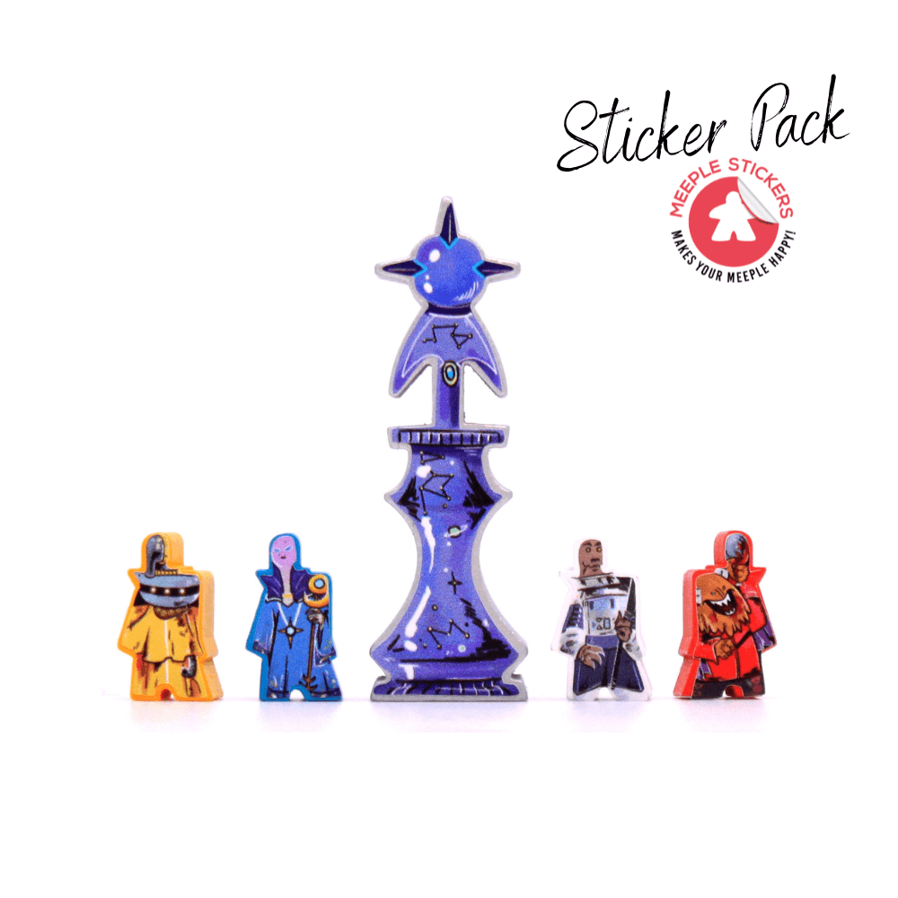 Meeple Sticker Arcs Sticker Set Agenten doppelseitig