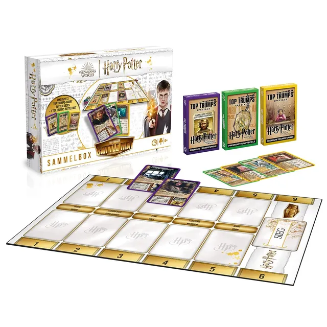 Winning Moves TOP TRUMPS Battle Mat Harry Potter Brettspiel ab 6 Jahren