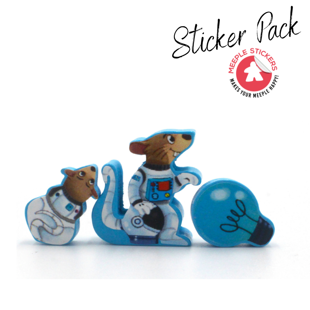 Meeple Sticker First Rat Sticker Set Ratten beidseitig