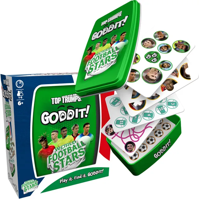 Winning Moves TOP TRUMPS GODDIT Weltfussball Stars Partyspiel ab 7