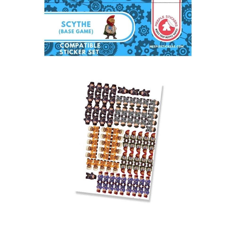 Meeple Sticker Stickers Scythe Sticker-Set doppelseitig