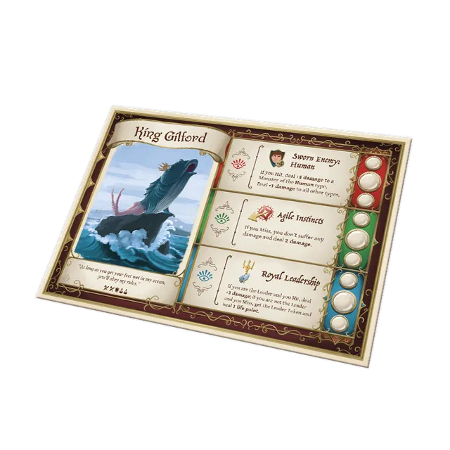 Horrible Dungeon Fighter King Gilford Hero Sheet Zubehör