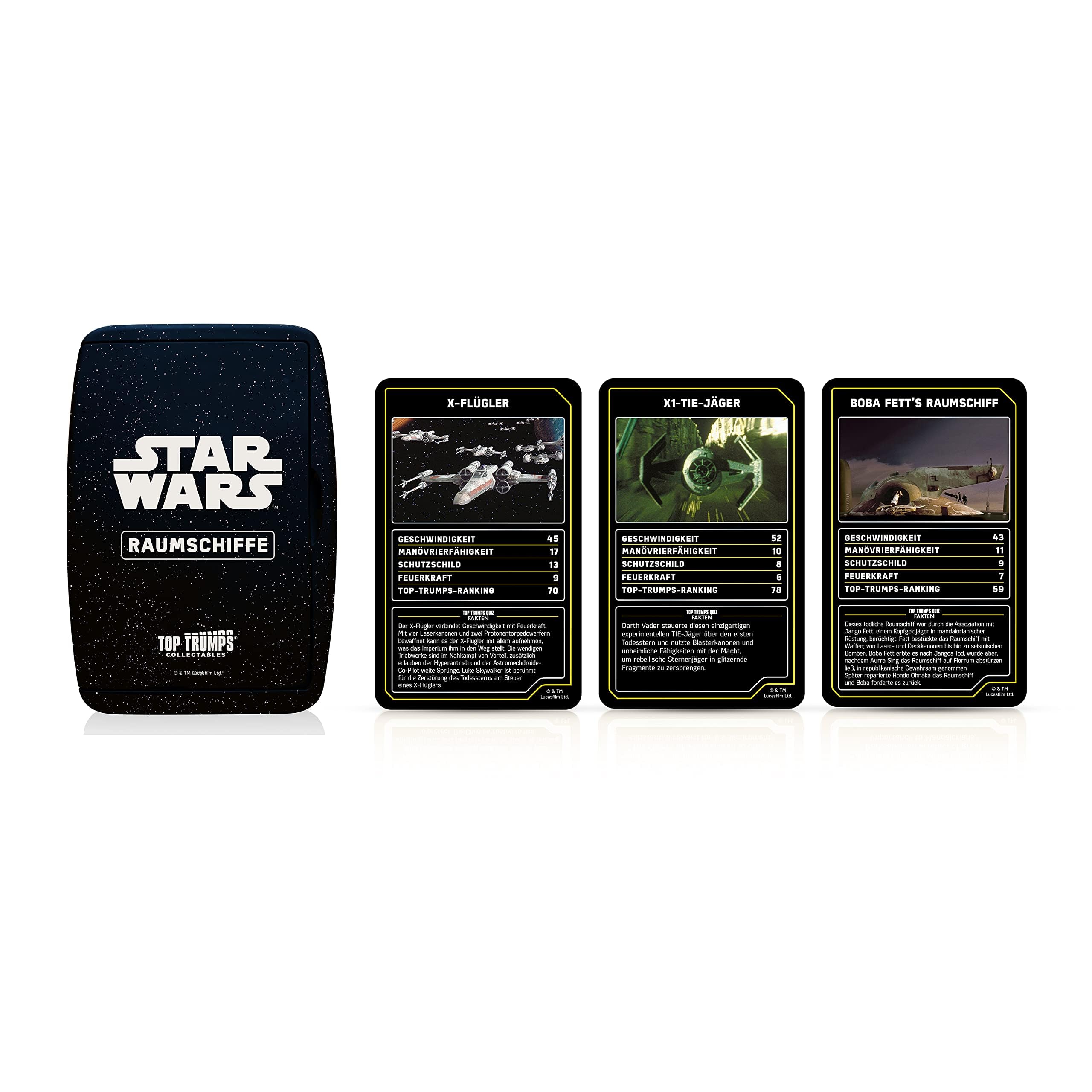 Winning Moves Top Trumps Collectables Star Wars Raumschiffe Kartenspiel Deutsch