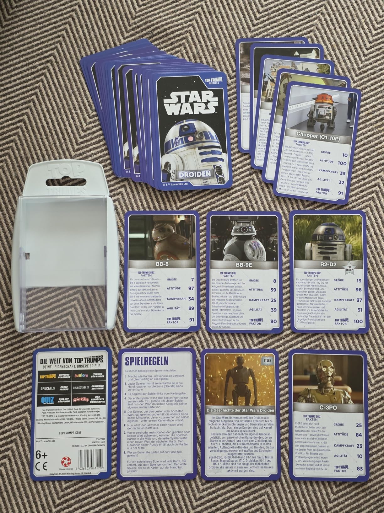 Winning Moves Top Trumps Star Wars Droids Kartenspiel Deutsch