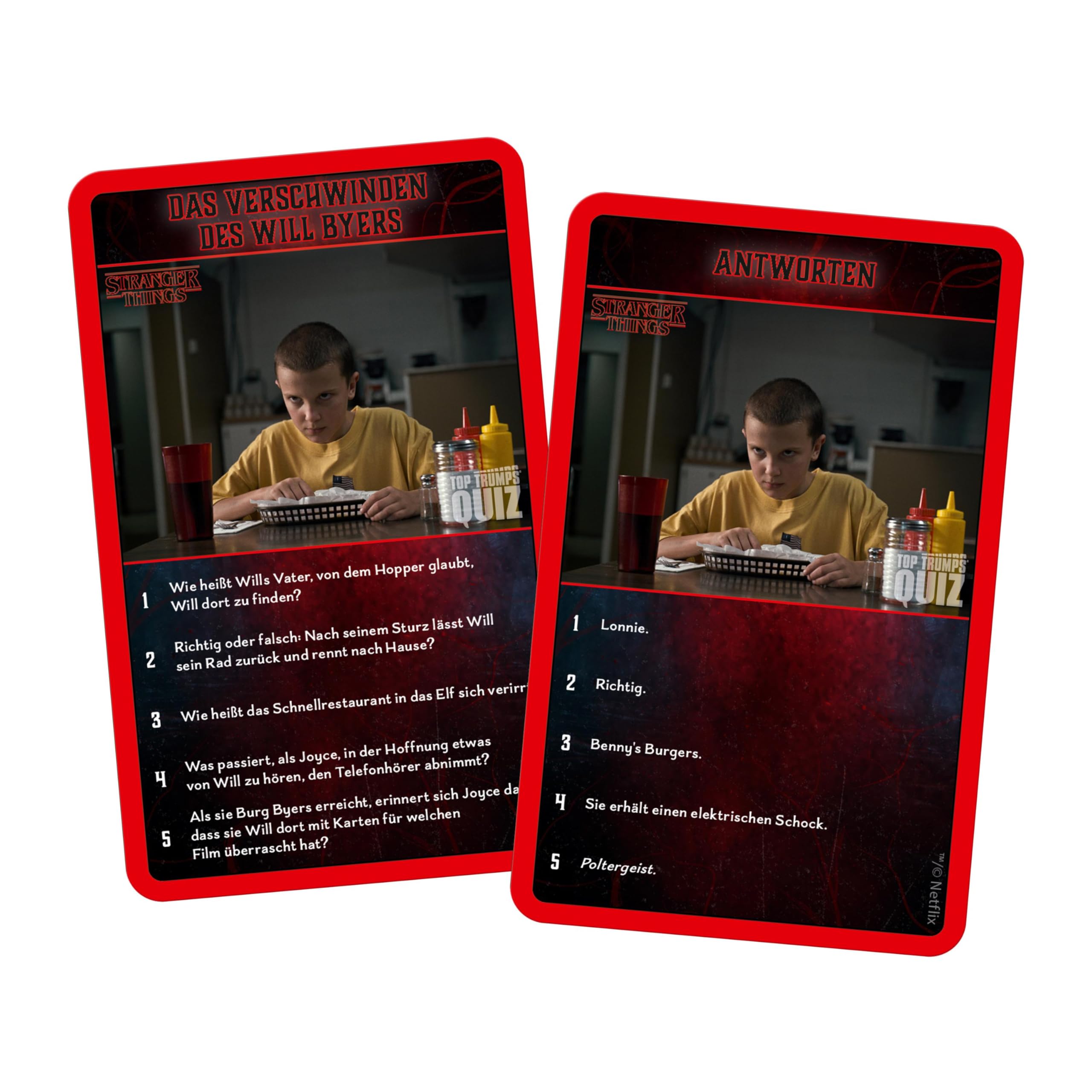 Winning Moves Top Trumps Quiz Stranger Things Kartenspiel Deutsch