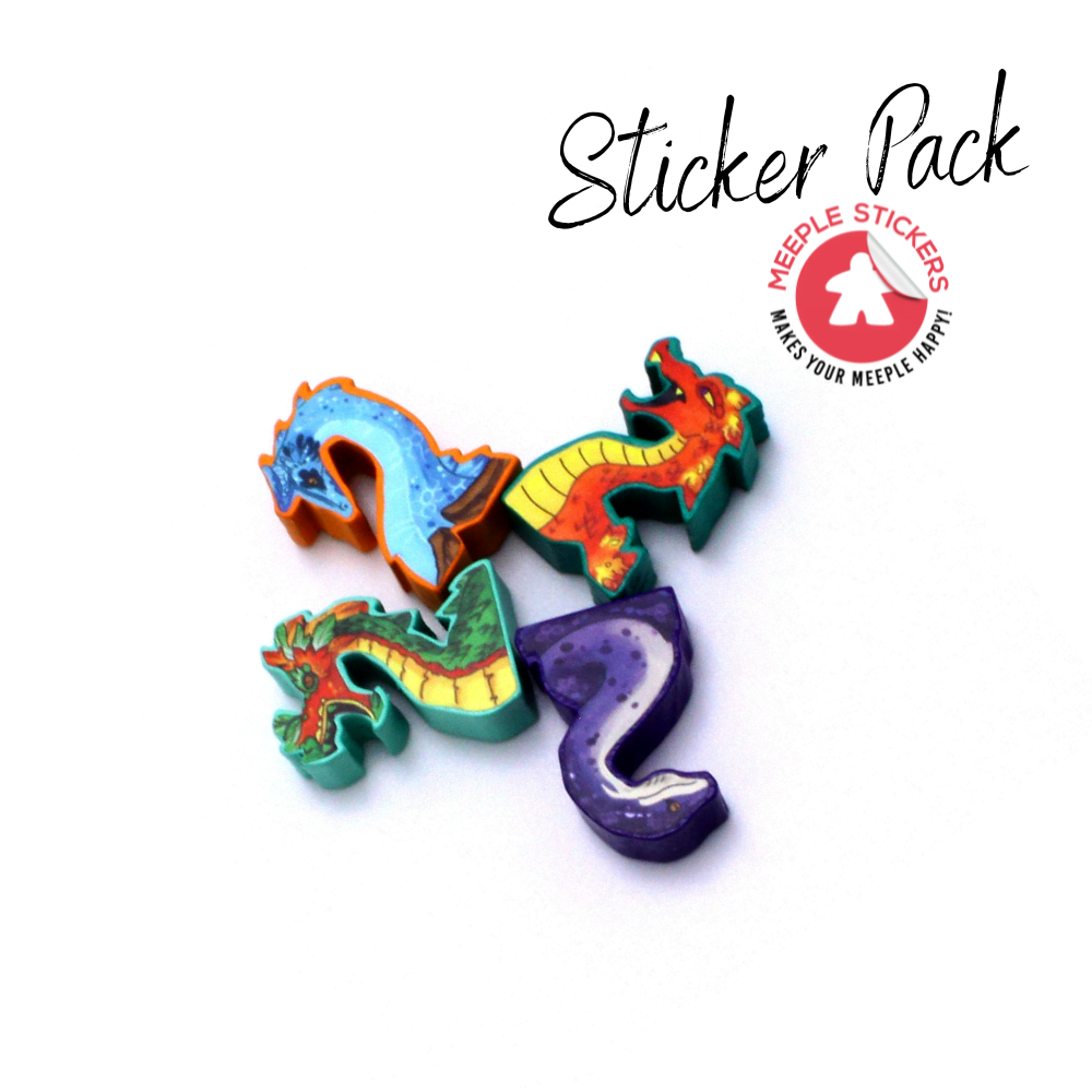 Meeple Sticker Stickers El Dorado Dragons Sticker Set