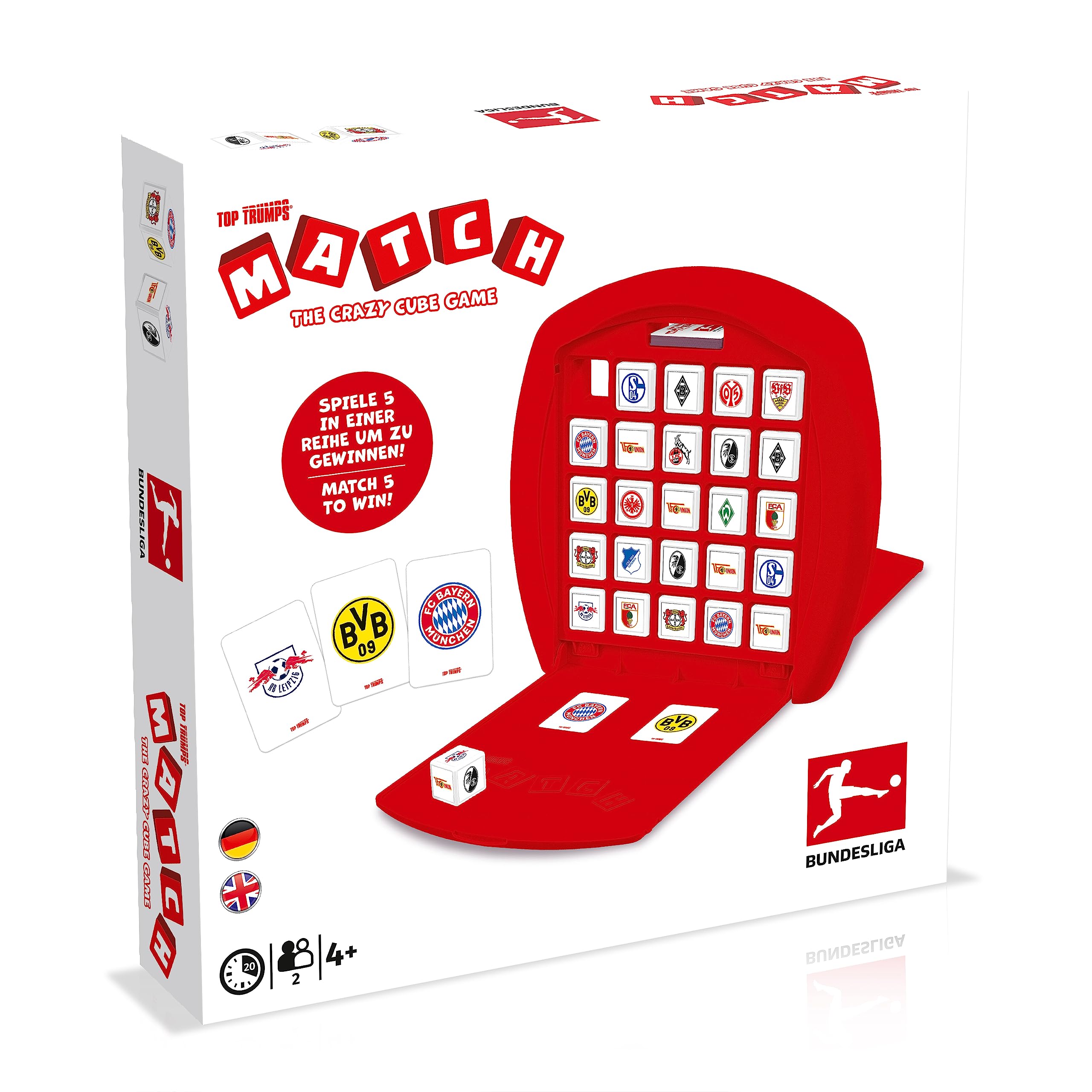 Winning Moves Top Trumps Match Bundesliga Edition Würfelspiel 25 Würfel