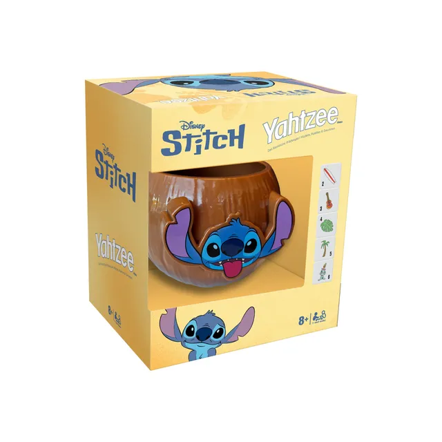 Winning Moves Yahtzee Stitch Würfelspiel Kokosnuss-Becher