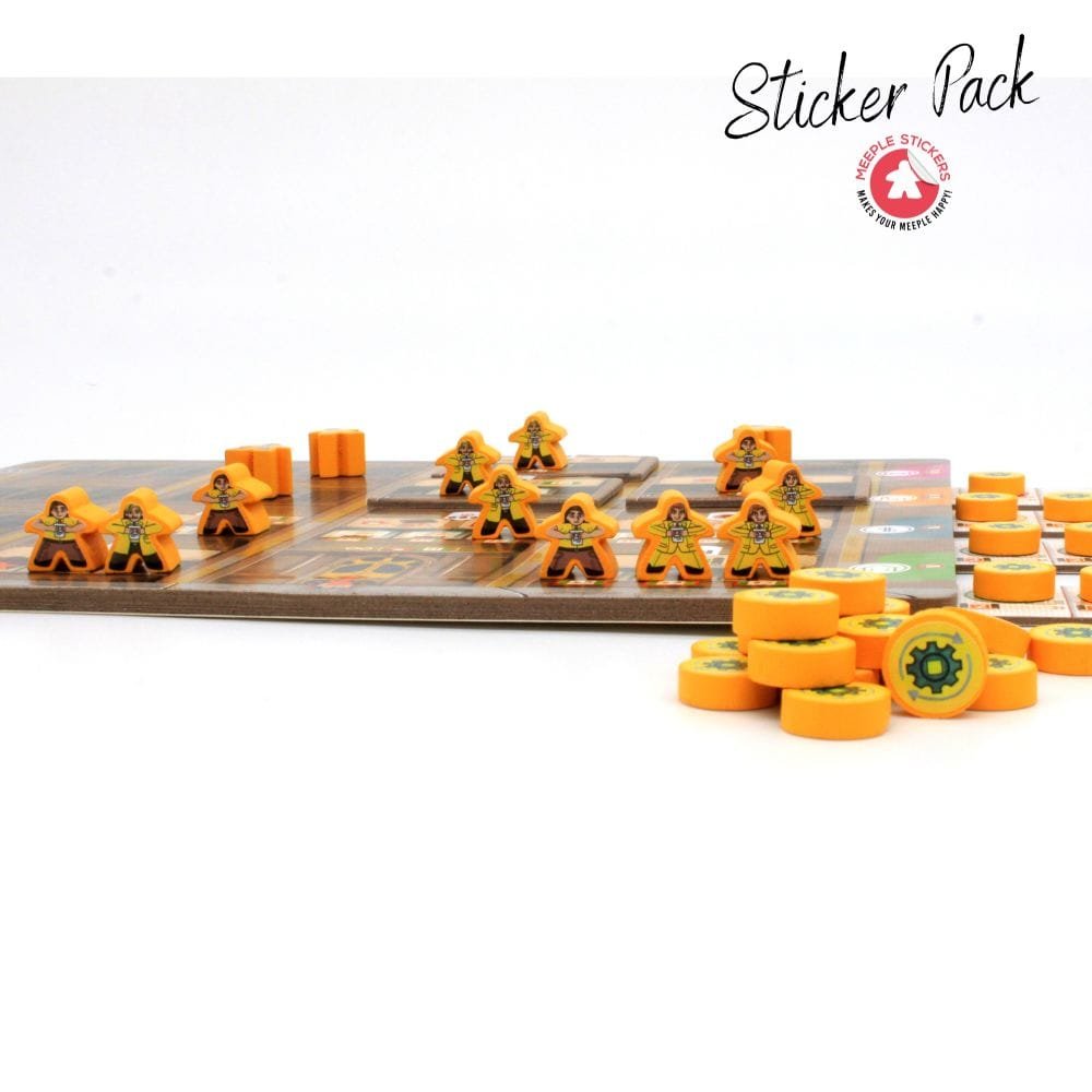 Meeple Sticker Carnegie Sticker Set Meeple Aufkleber