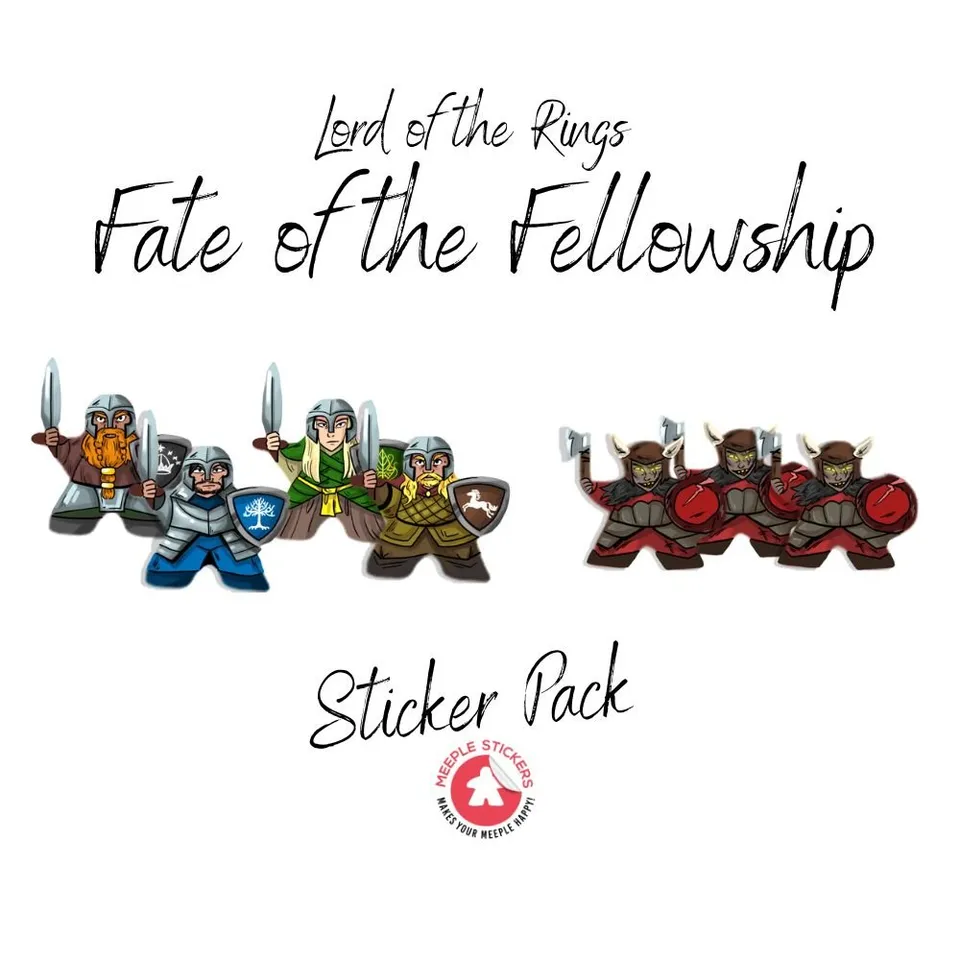 Meeple Sticker Lord of the Rings Fate of the Fellowship Sticker