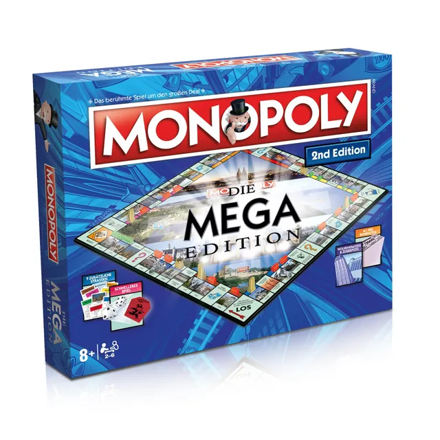 Winning Moves Monopoly Mega 2nd Edition Brettspiel 2-6 Spieler Deutsch
